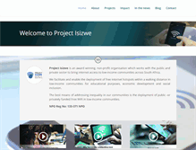 Tablet Screenshot of projectisizwe.org